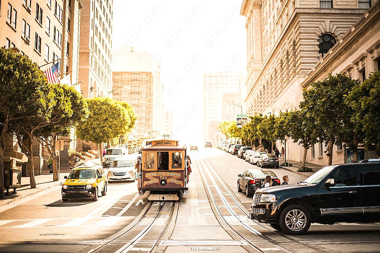 旧金山城市街景图片城市景观