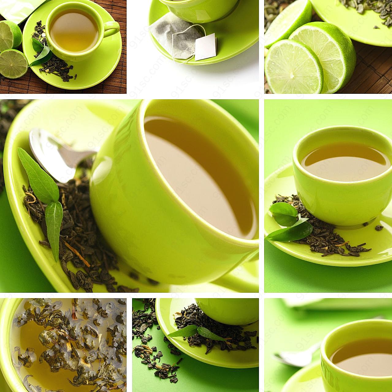 绿茶主题图片美食