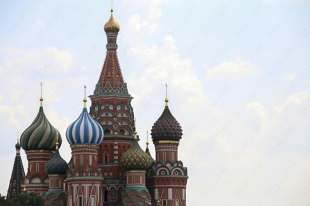 莫斯科教堂尖顶局图片特色建筑