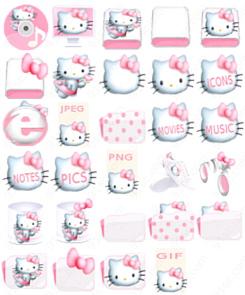 hellokitty小系统图标