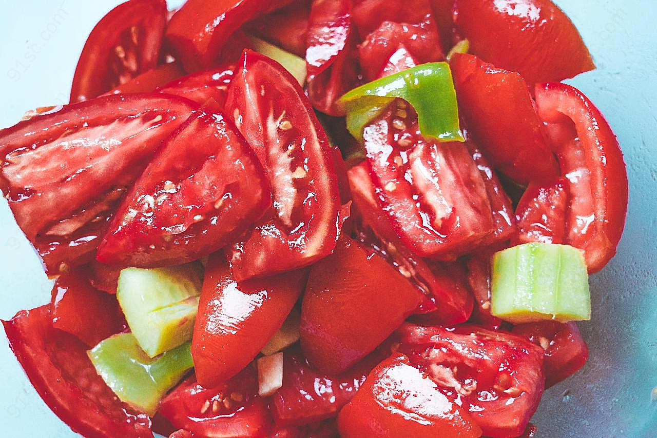 美味番茄蔬菜图片食物