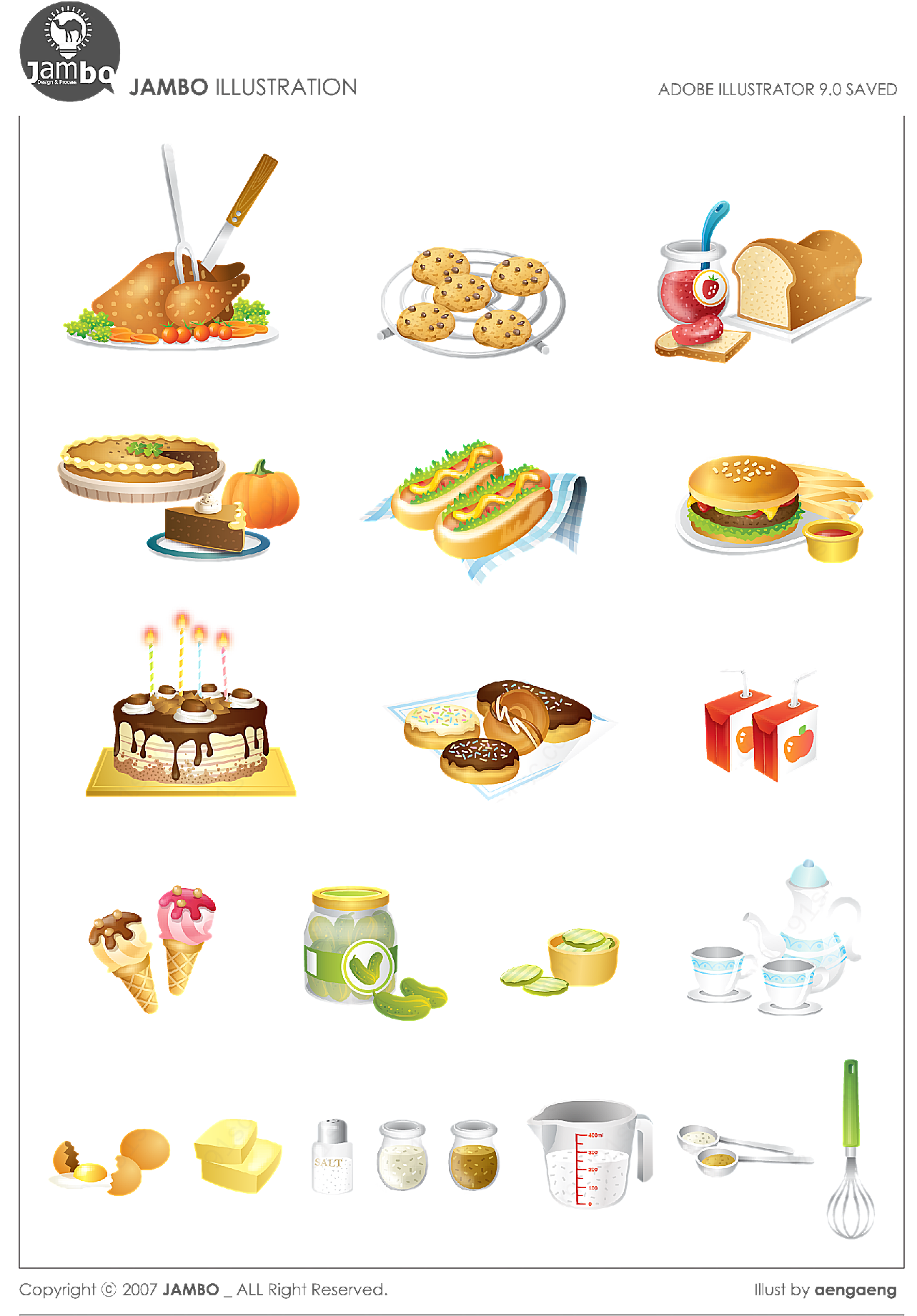 食物厨具图标矢量各式图标