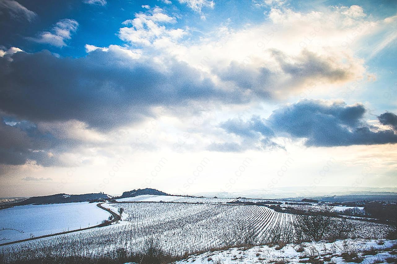 冬天自然景色自然风景高清摄影
