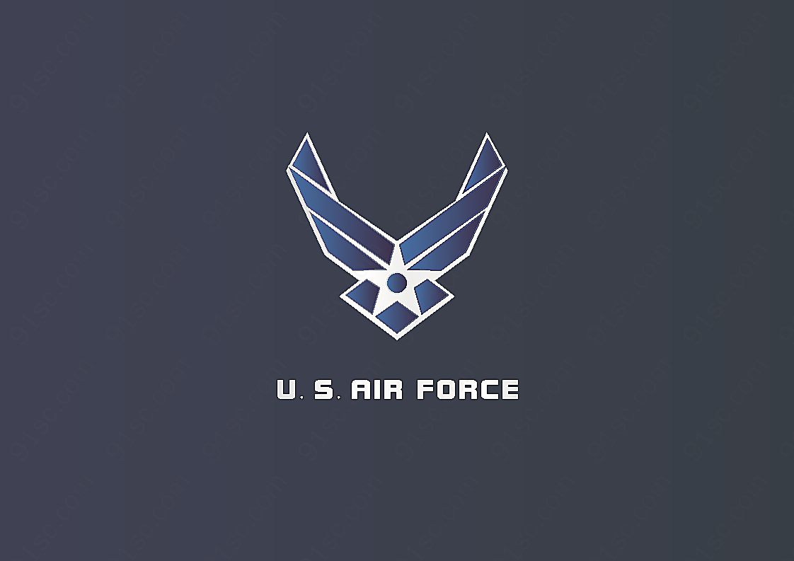 美国空军logo矢量行政认证标志