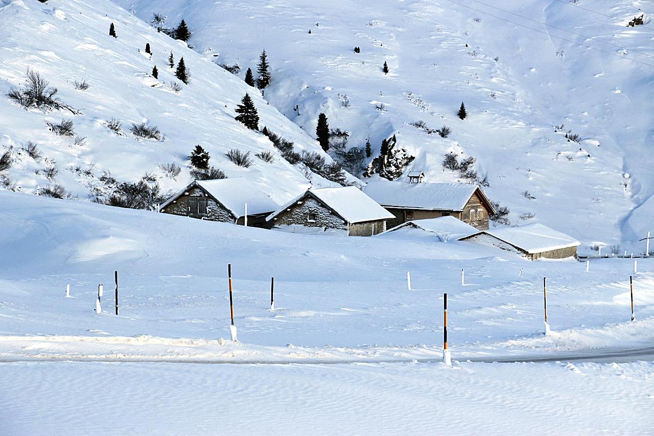 瑞士冬天图片高清摄影