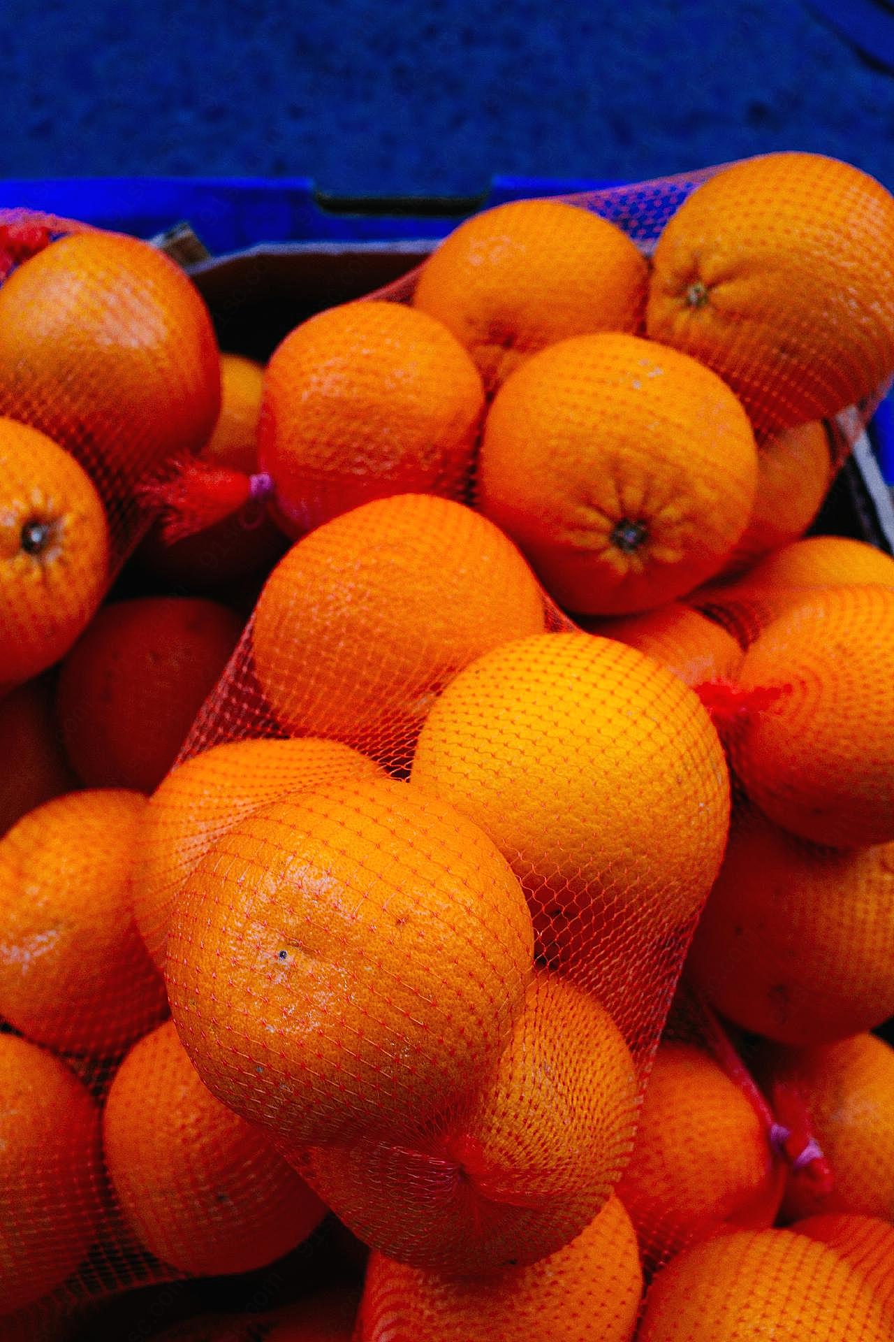新鲜成熟橘子图片高清