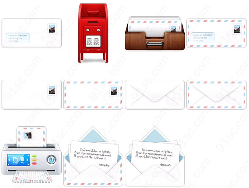 邮件系列桌面系列图标