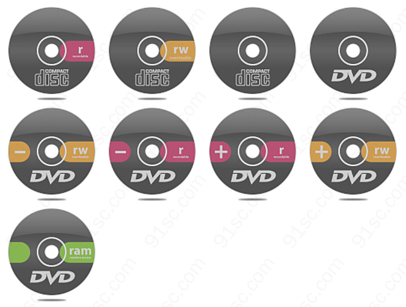 dvd光盘桌面硬件图标