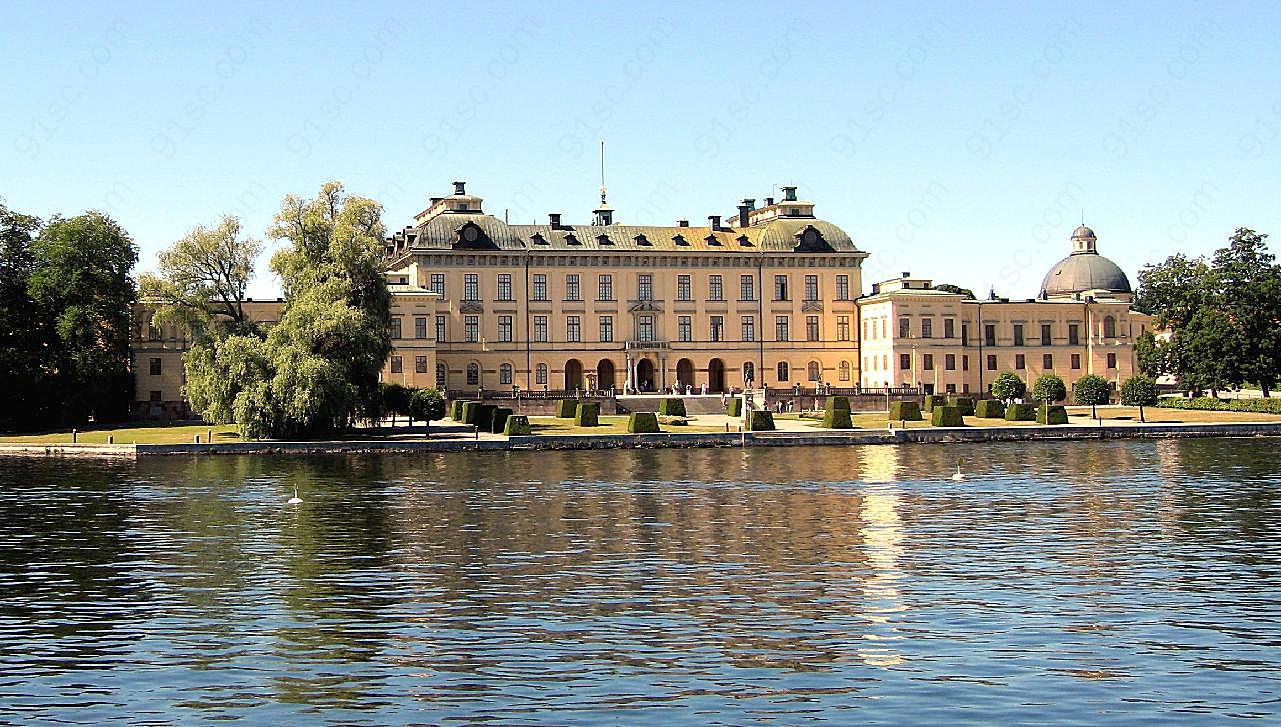 斯德哥尔摩皇后岛宫图片空间摄影