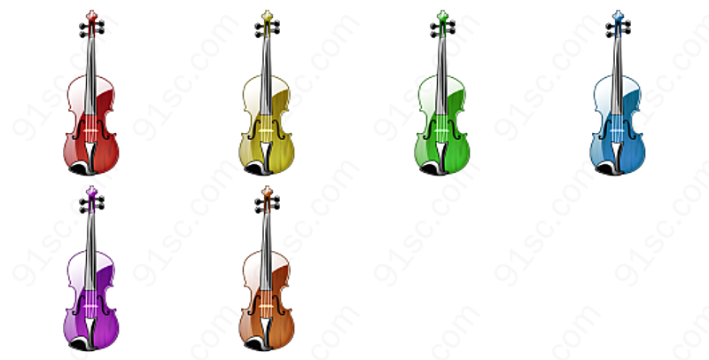 水晶小提琴系列系列图标