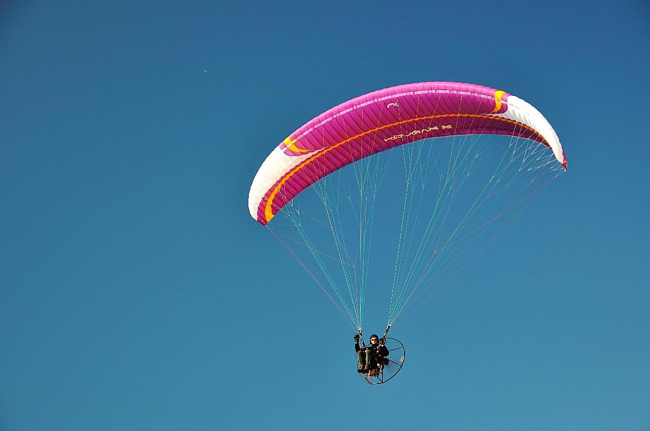 空中跳伞极限运动图片文化