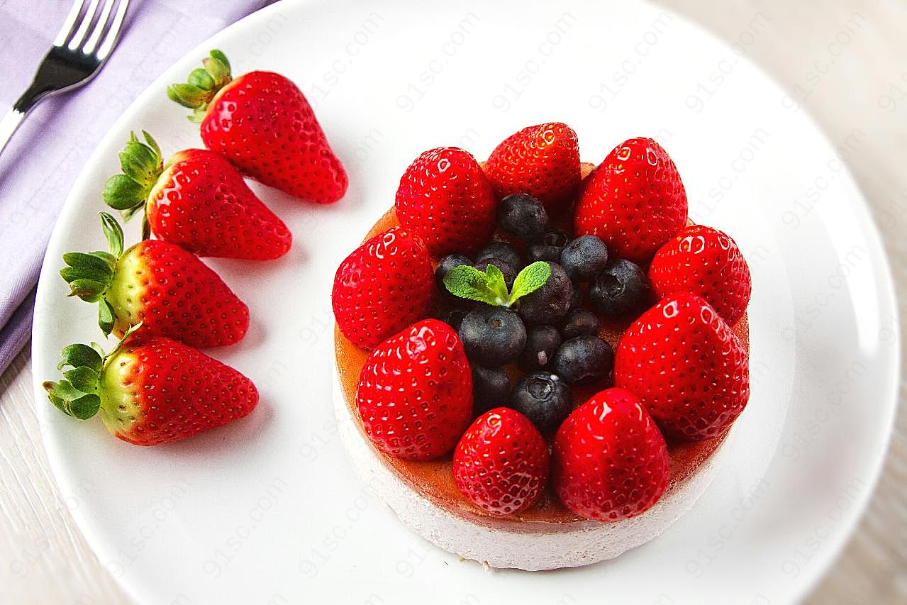 草莓图片蛋糕