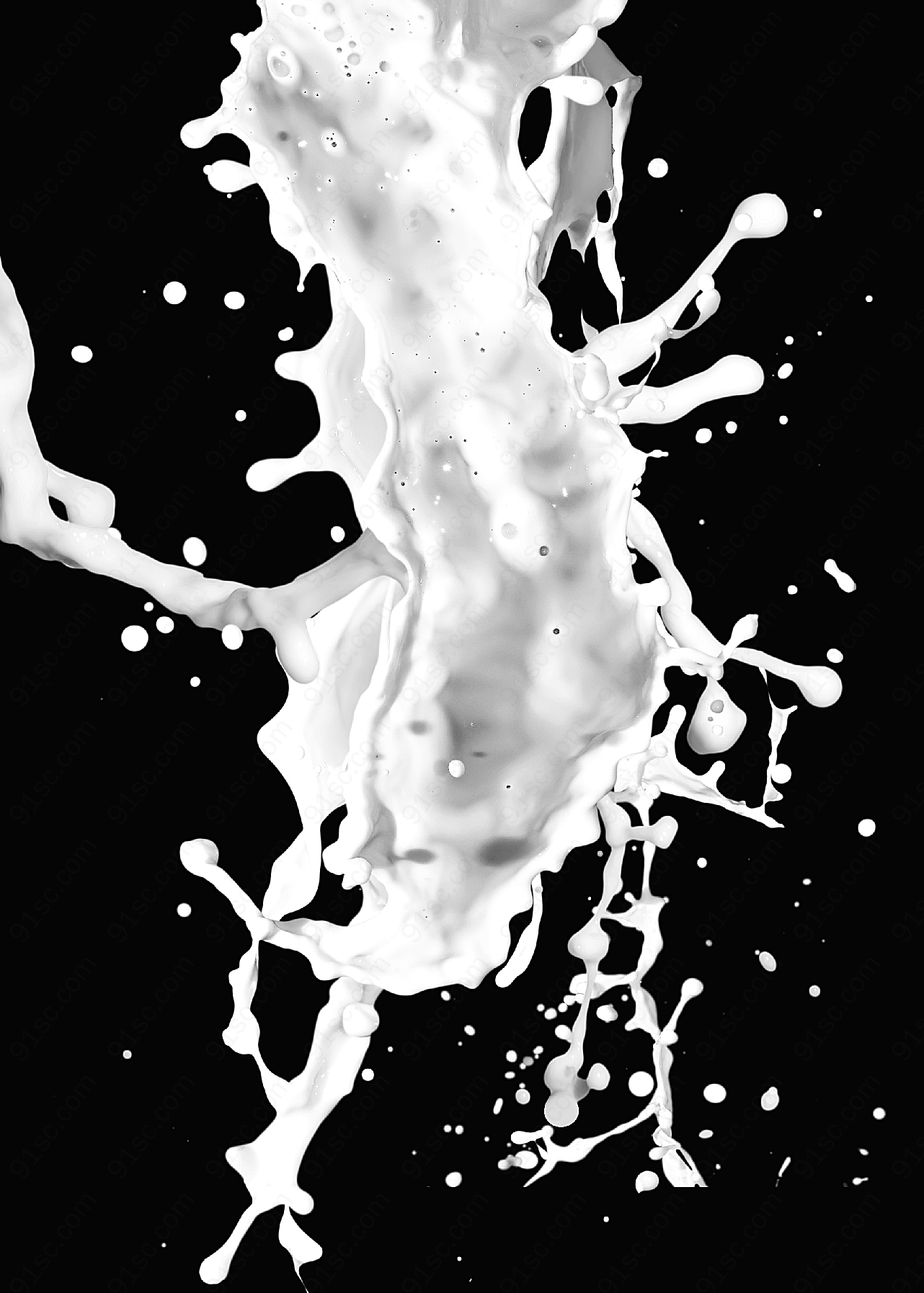 动感牛奶液体8美食摄影