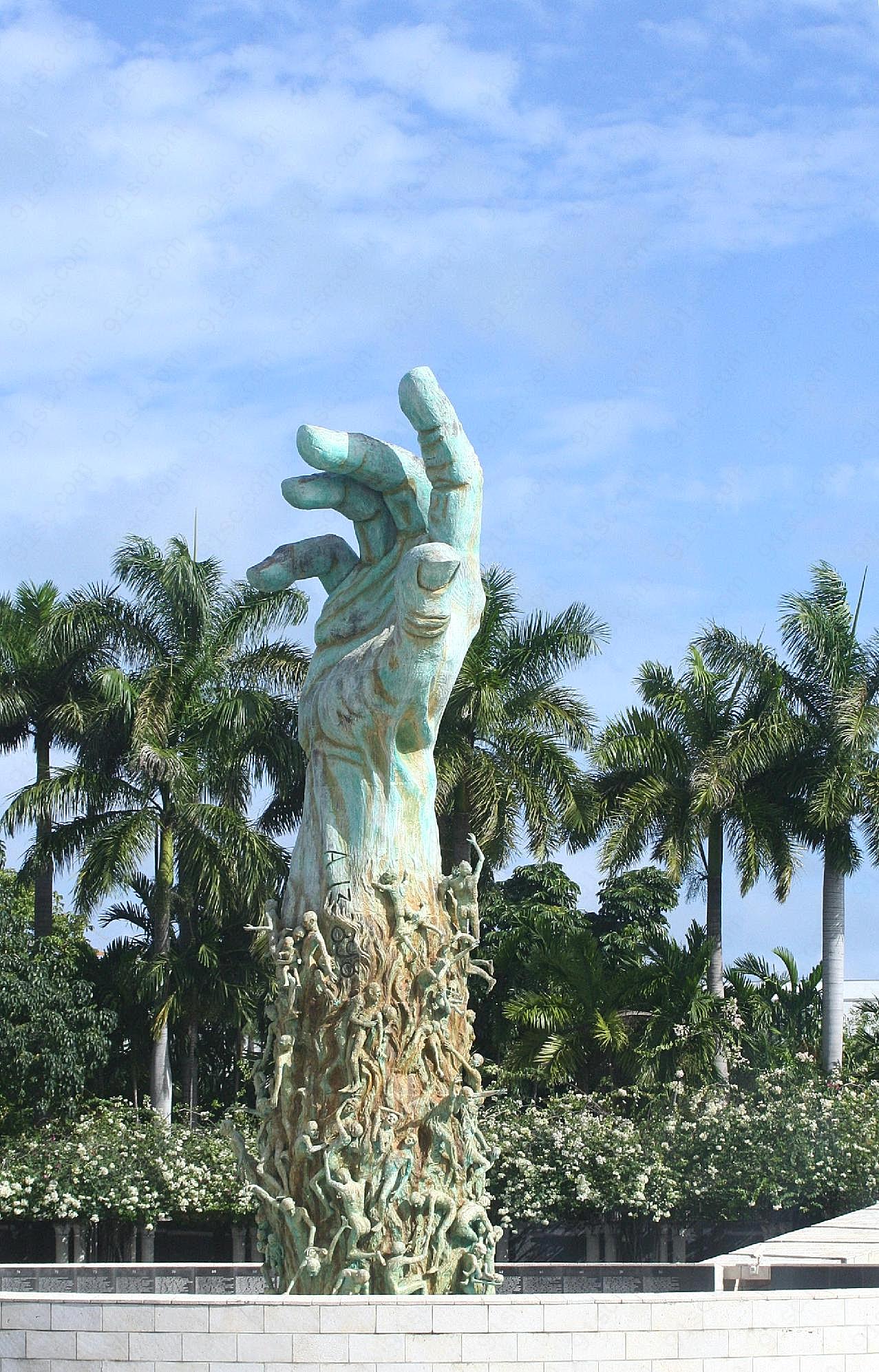 美国迈阿密纪念碑图片摄影