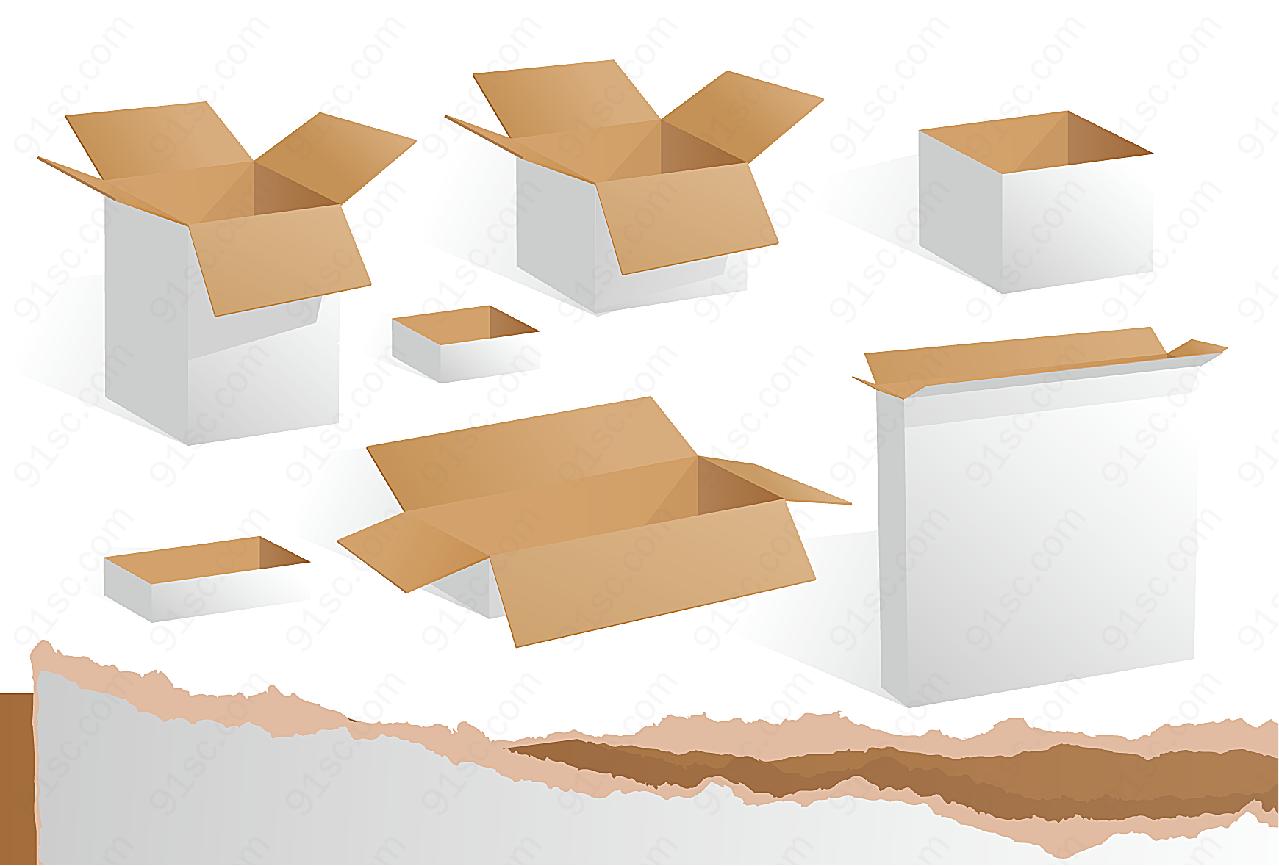 纸箱纸盒矢量矢量包装设计