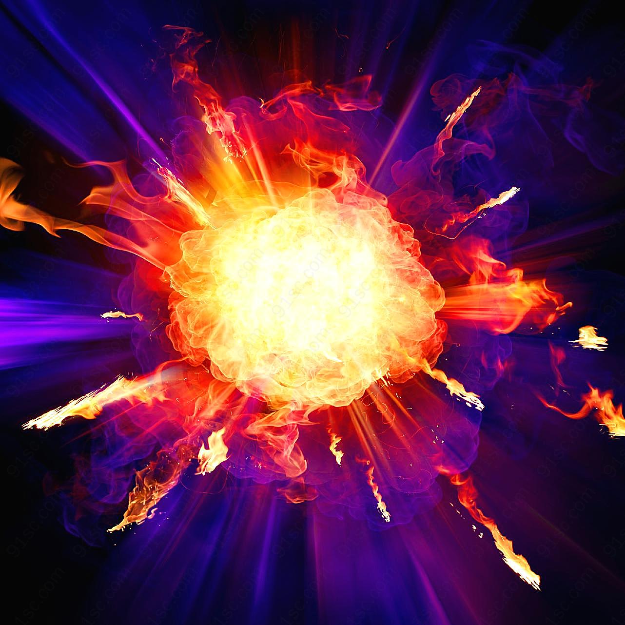 爆炸火球自然元素
