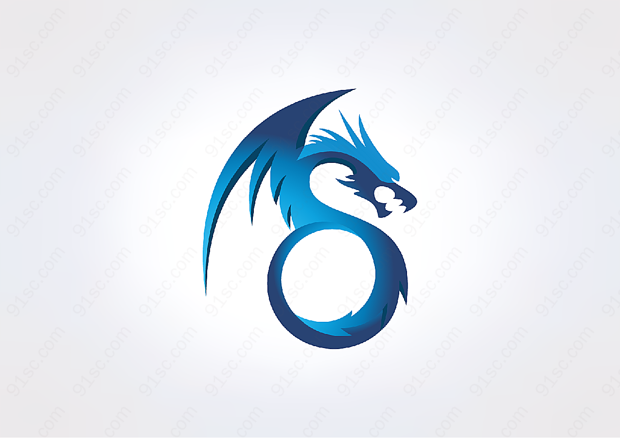 炫酷龙logo矢量logo图形