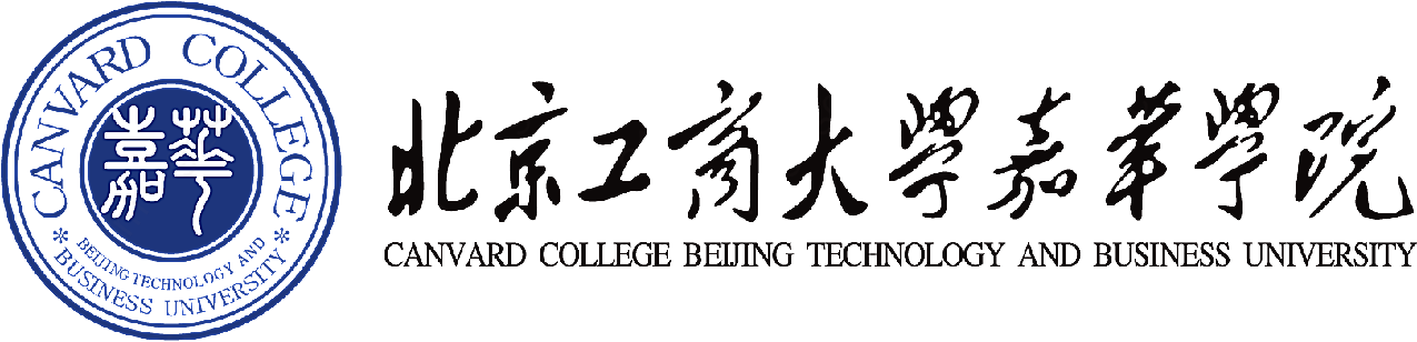 北京工商大学嘉华学院校徽标矢量教育机构标志