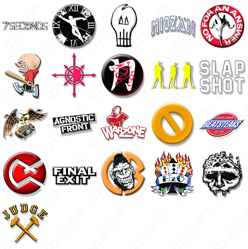各类运动队代表标志图标