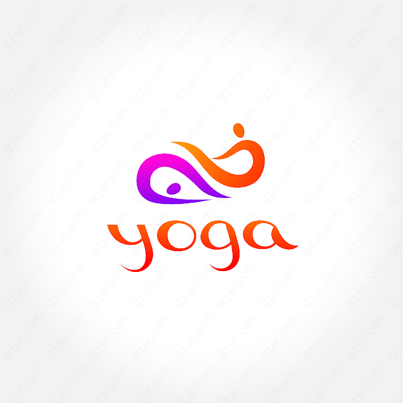 瑜伽商标矢量矢量logo图形