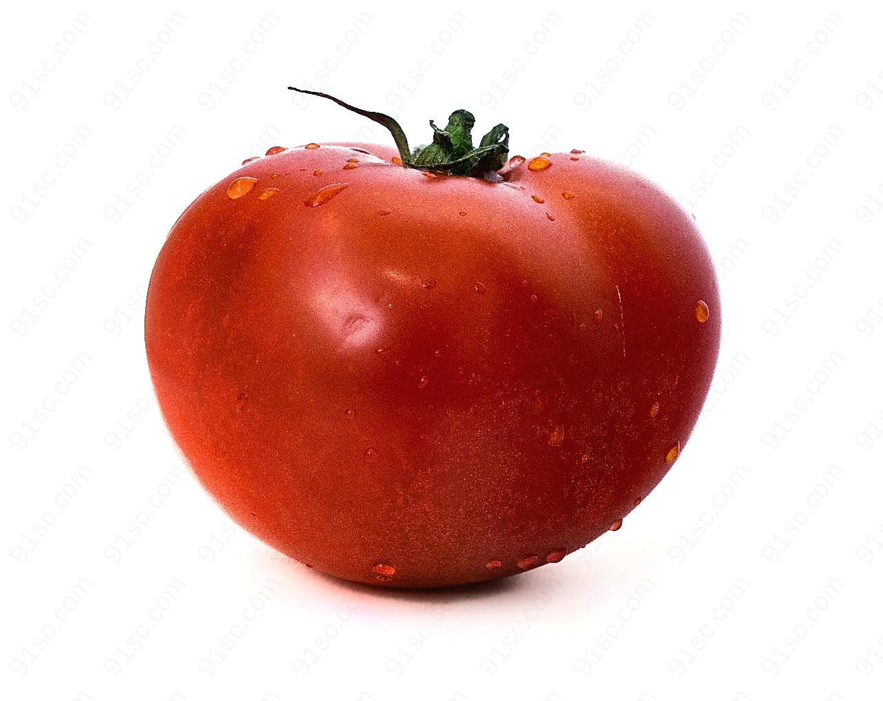 一颗西红柿图片素材生物高清