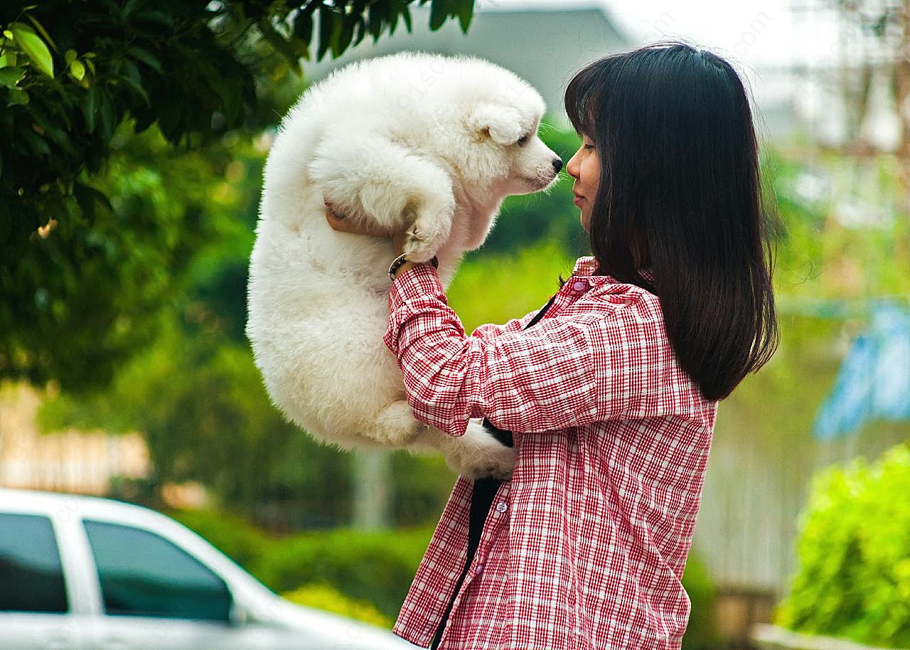 宠物女孩图片高清人物