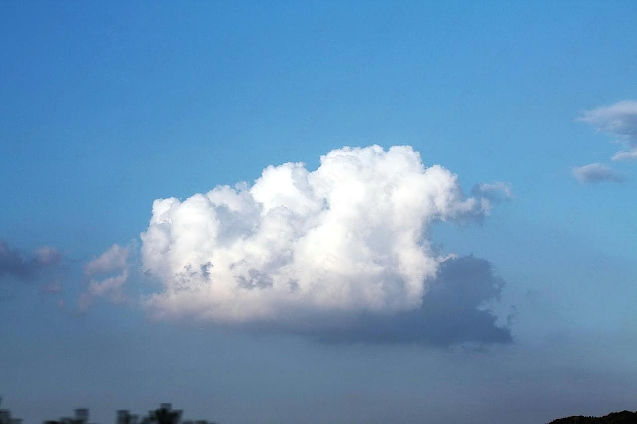 蓝天白云团图片景观摄影