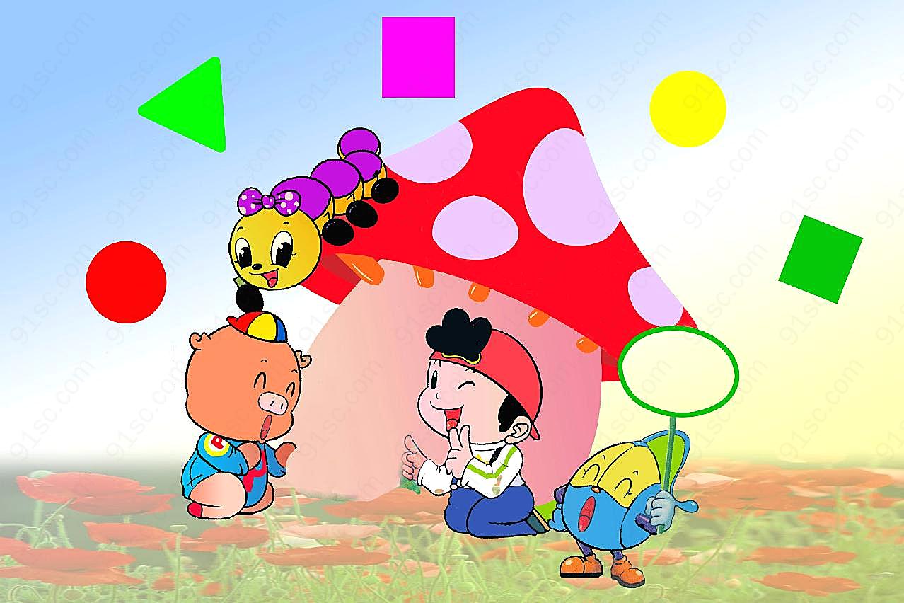 幼儿园墙画图片卡通图片
