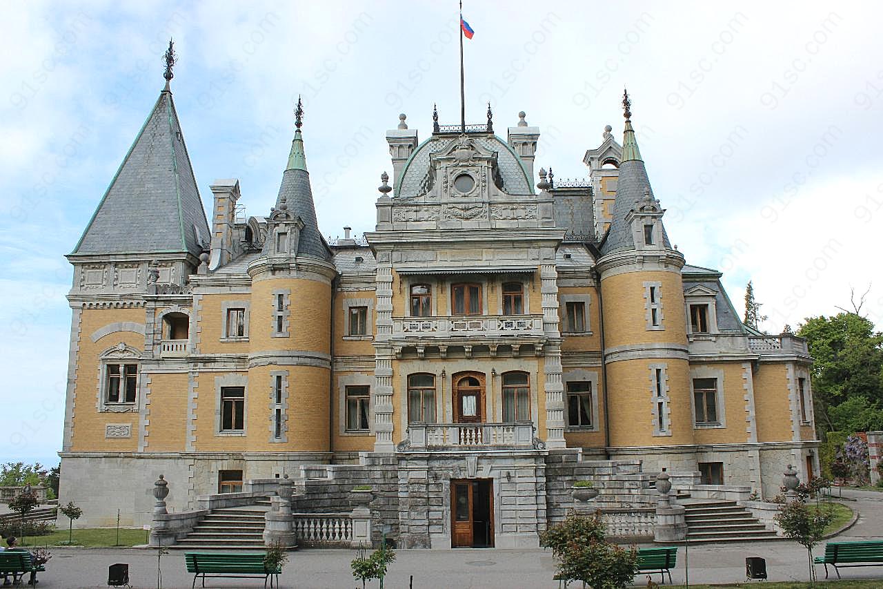 俄罗斯城堡建筑图片摄影