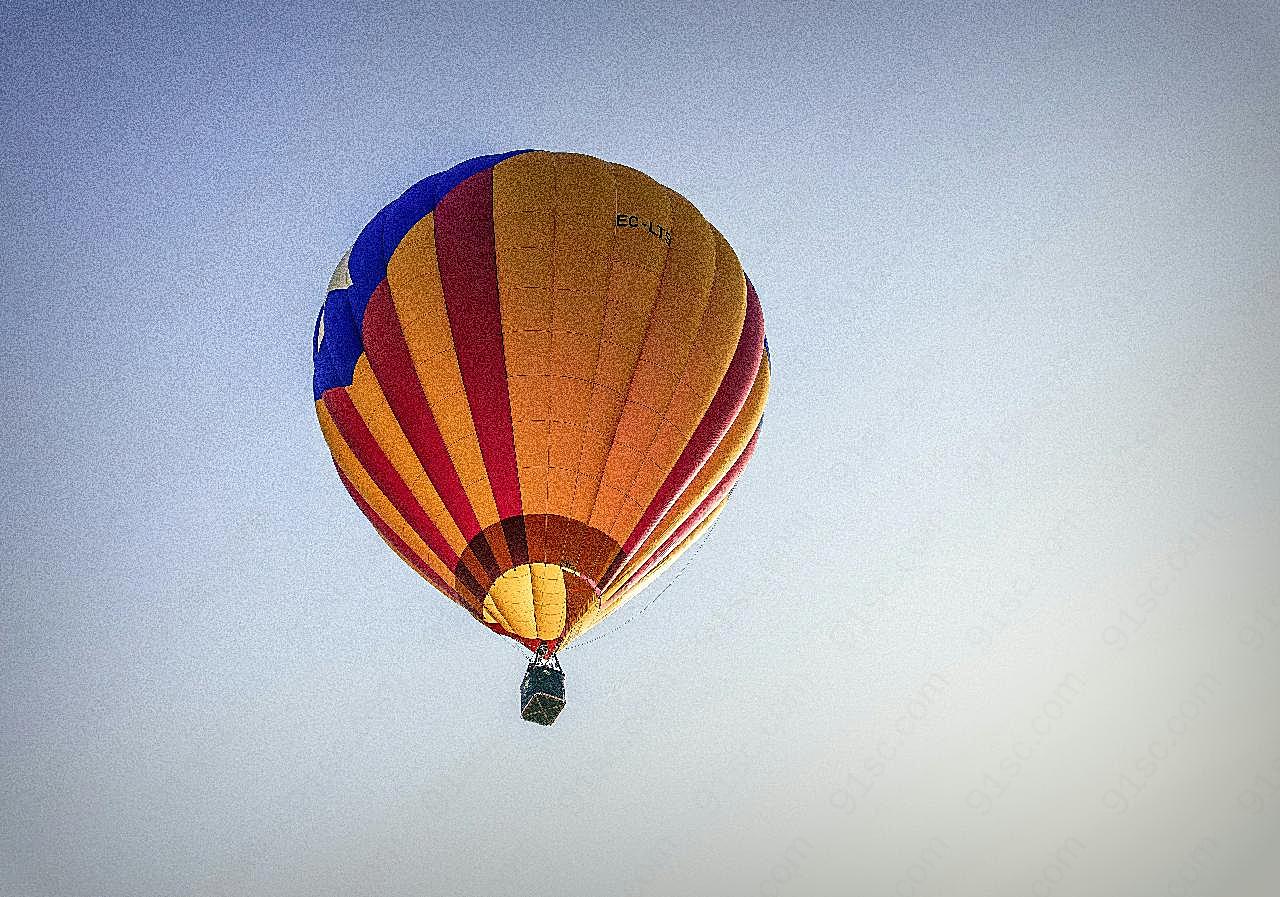 彩色热气球飞升图片夏日色彩图片