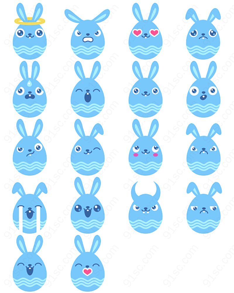 兔子表情个性表情