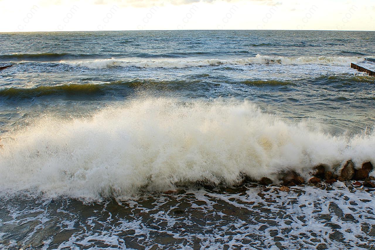 海洋海浪大浪图片大海