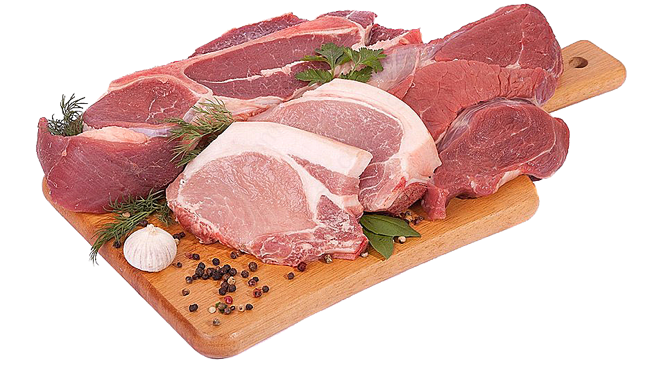 案板上的猪肉美食高清
