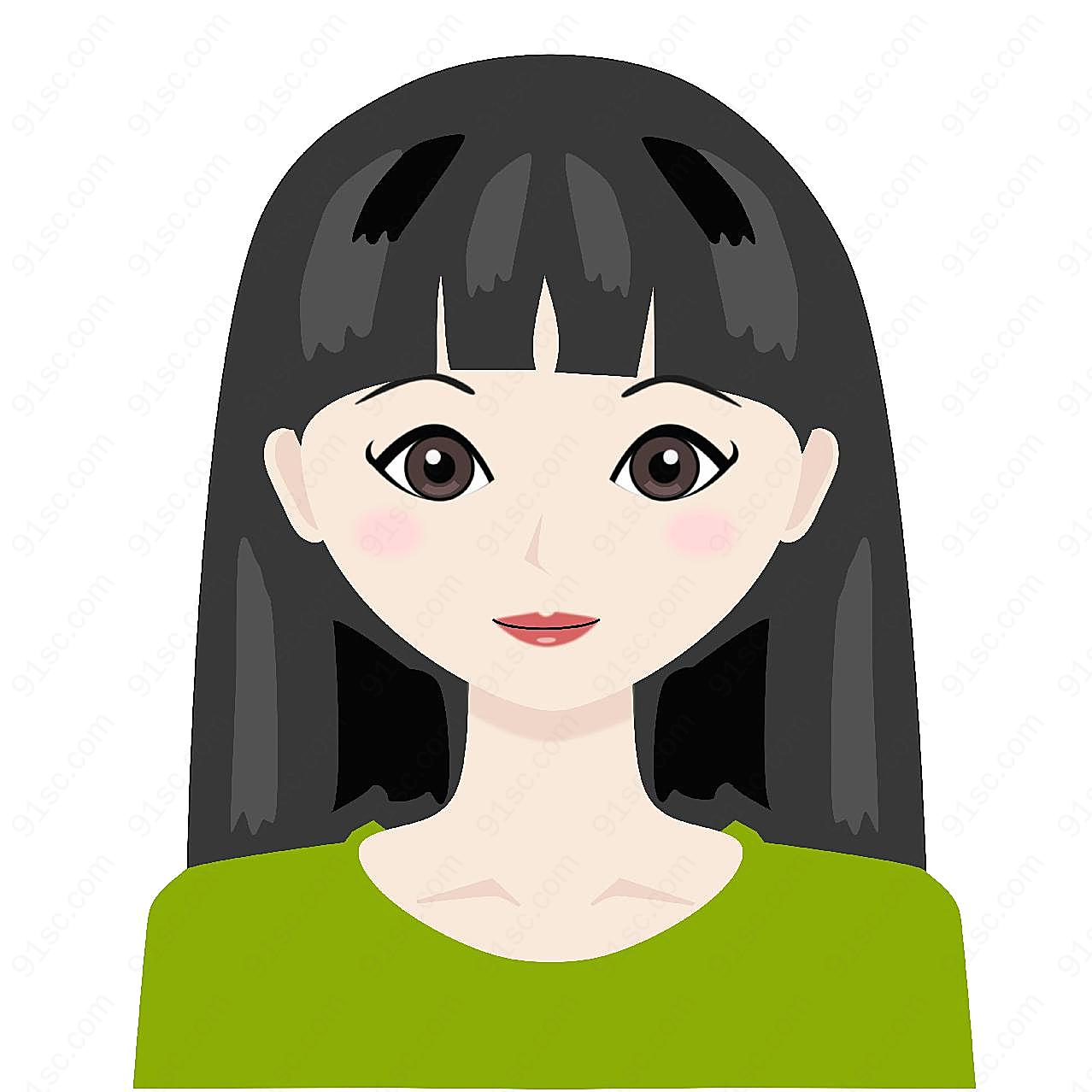 齐刘海女孩摄影