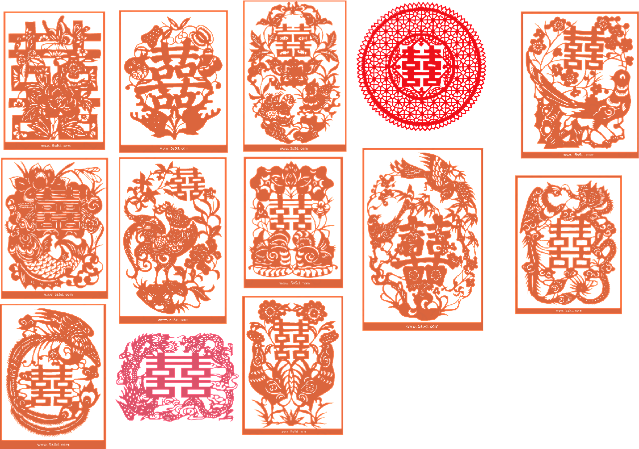 红双喜矢量婚庆