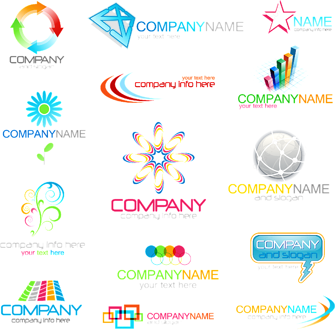 公司企业标志矢量logo图形