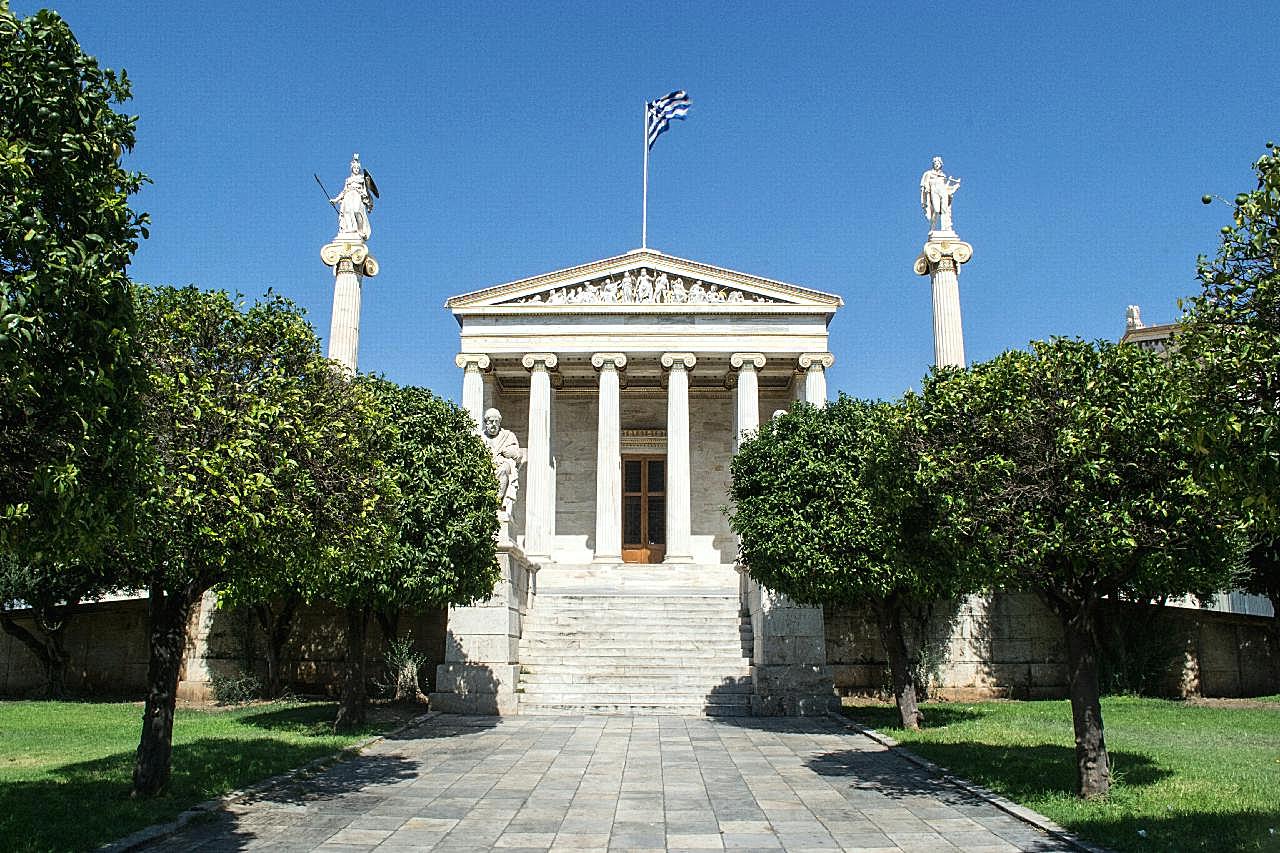 雅典古建筑图片空间高清