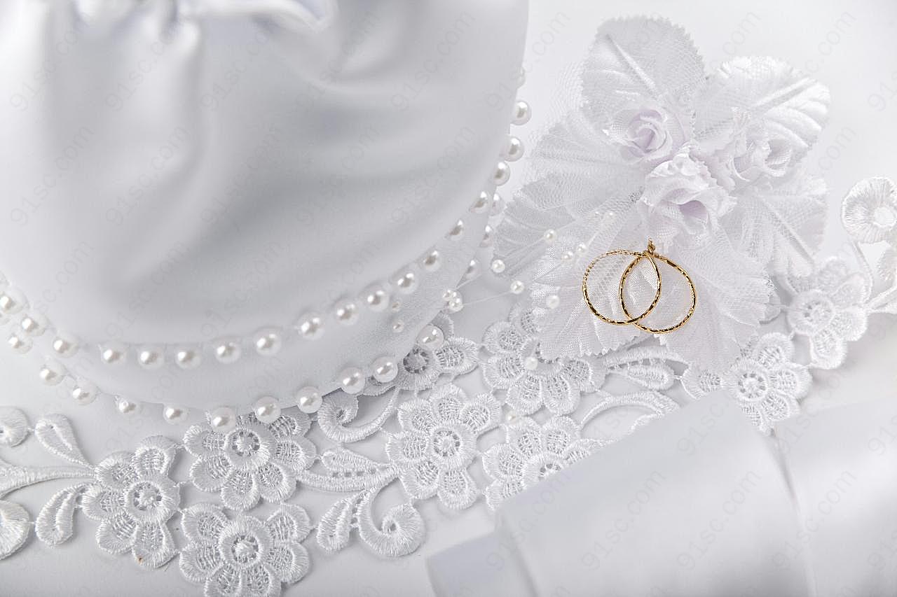 高清花朵珍珠图片下载婚礼饰品