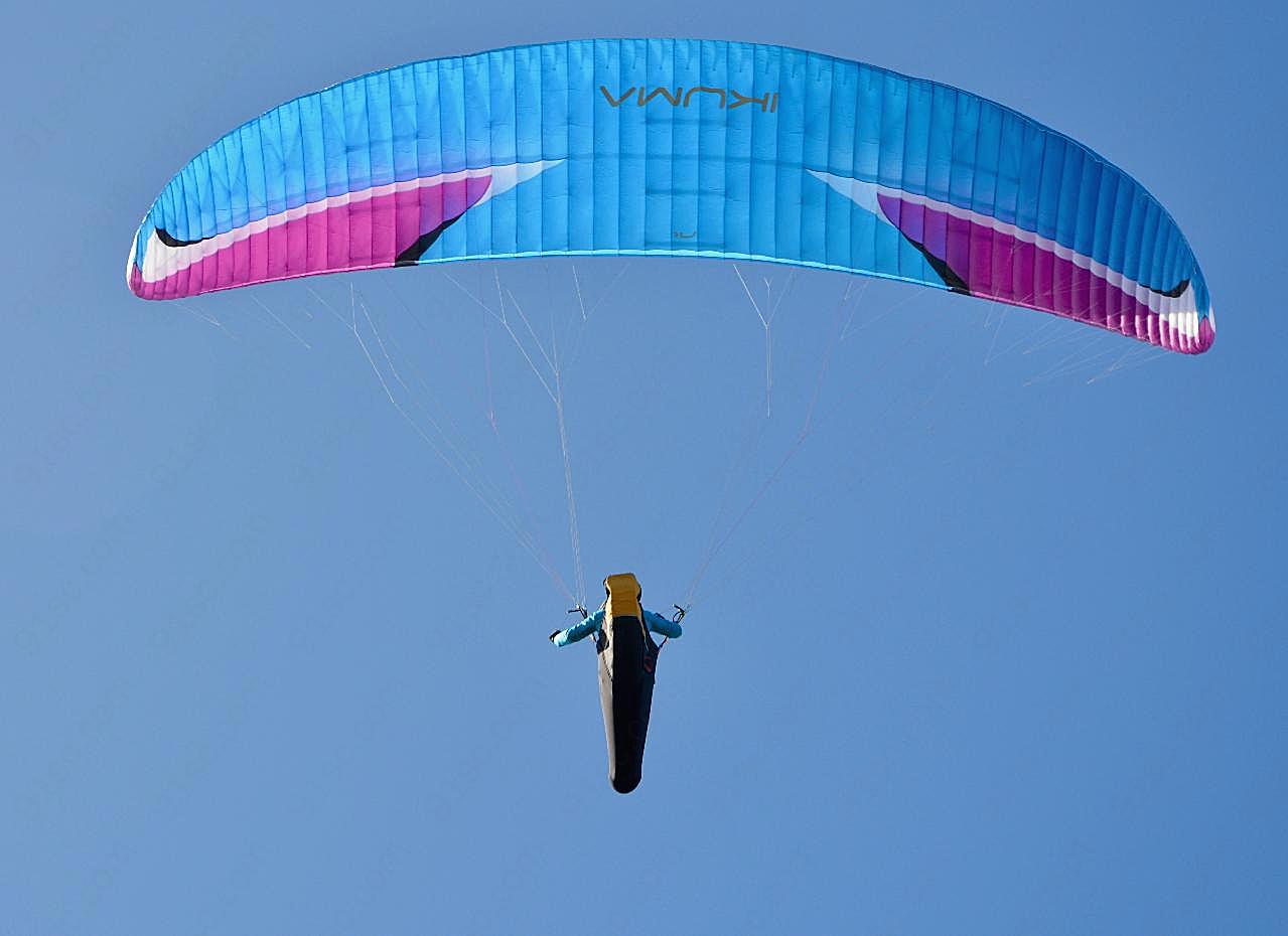 滑翔伞降落图片户外运动