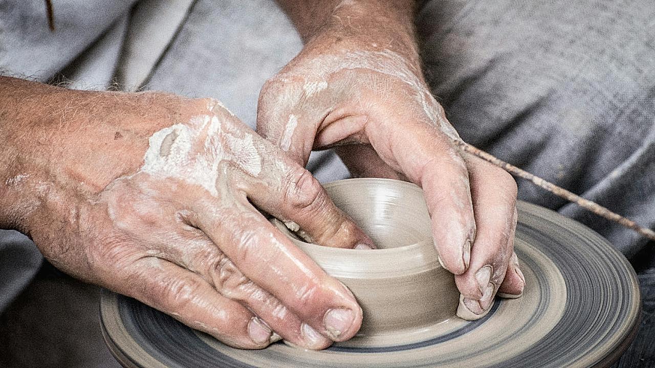 陶艺制作图片摄影