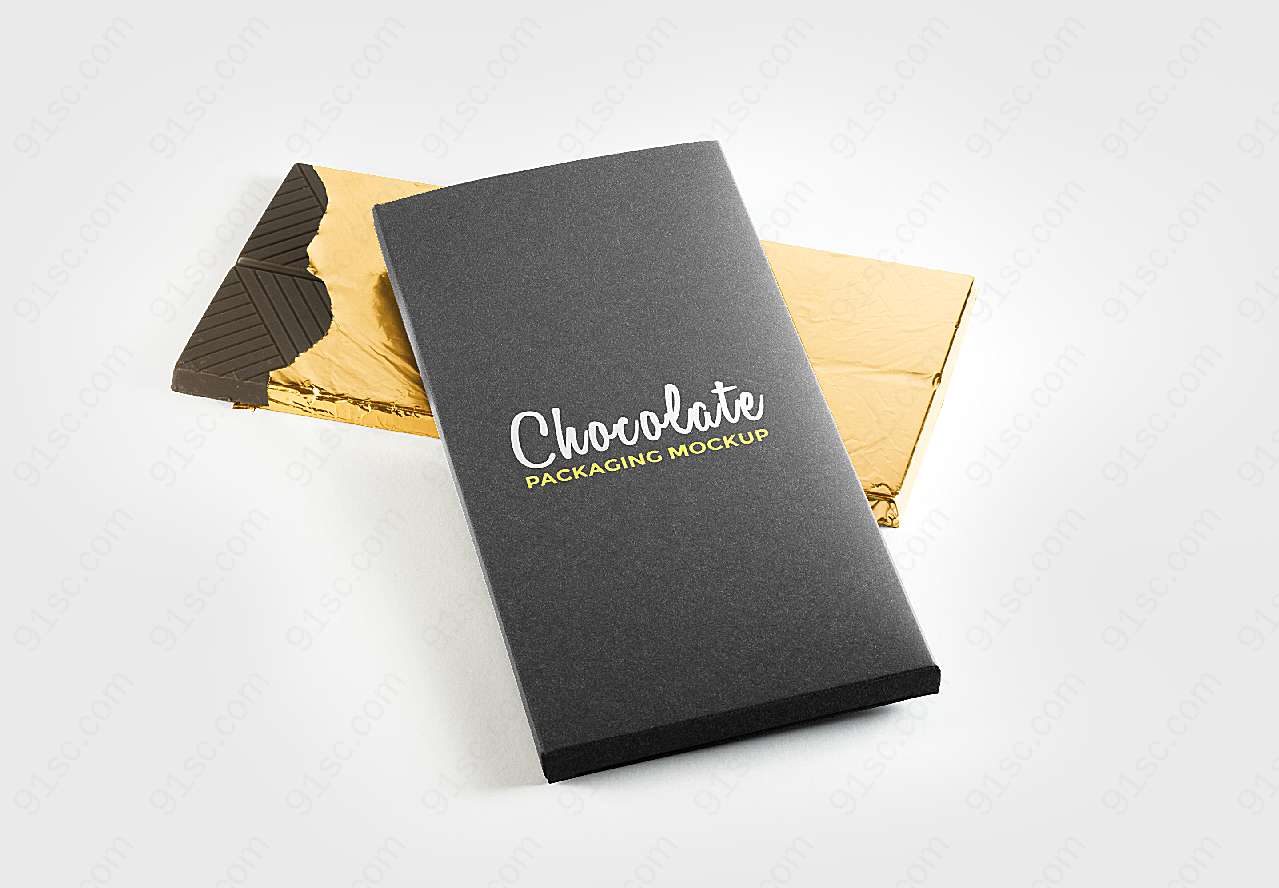 巧克力纸盒包装样机包装设计