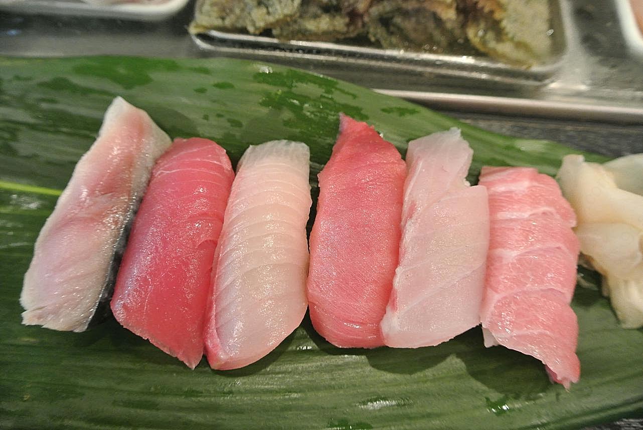 三文鱼片图片食物