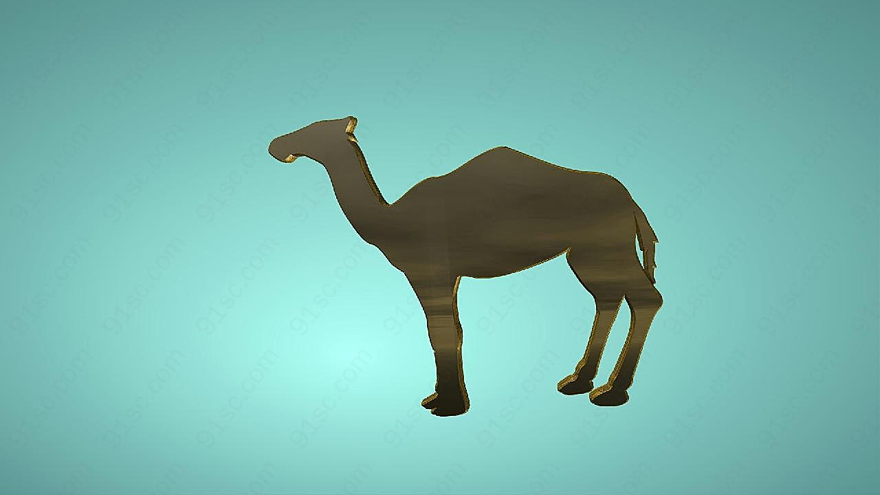 骆驼动物剪影设计图片高清摄影