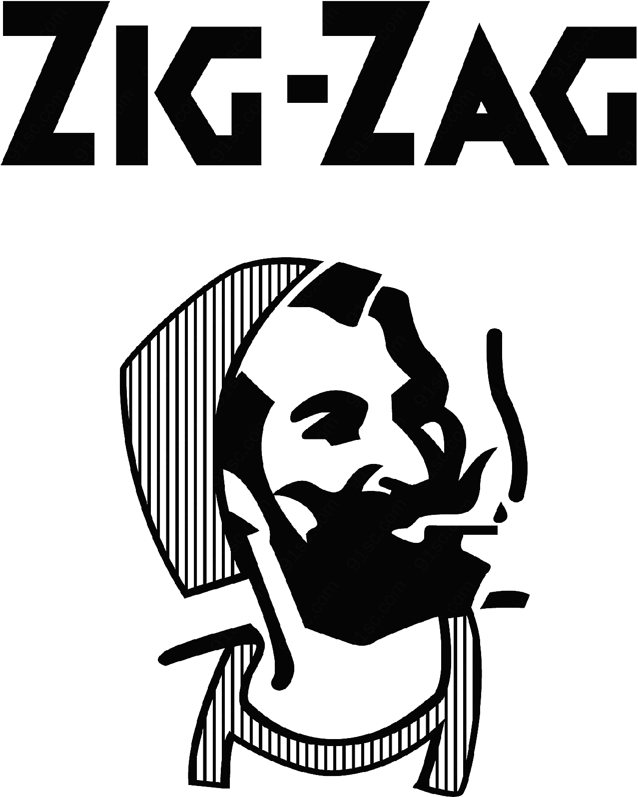 zig-zag矢量图库