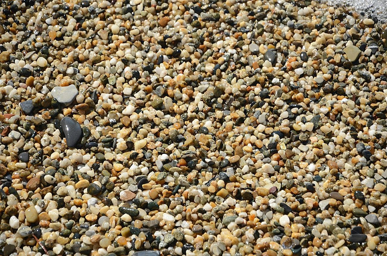 鹅卵石海滩高清