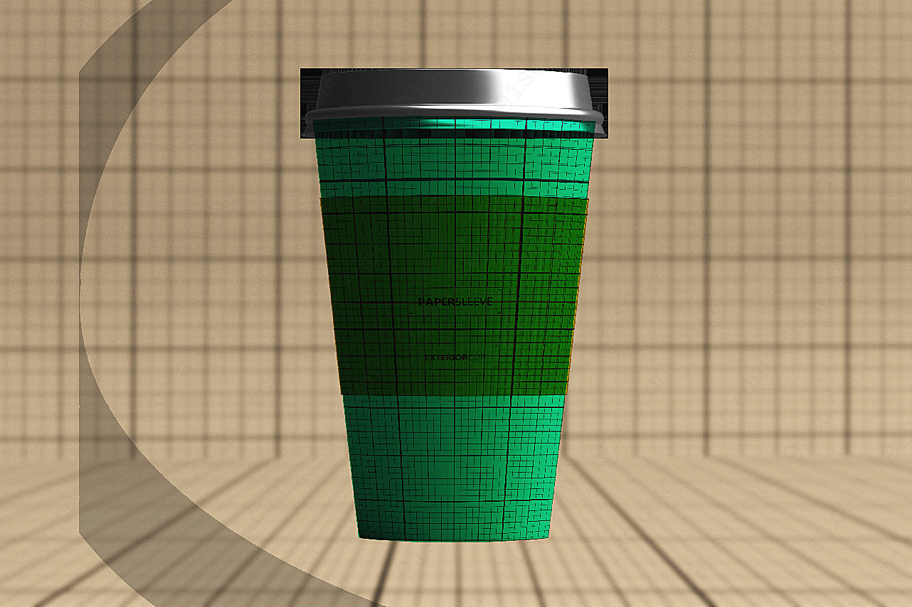 纸咖啡杯样机包装设计