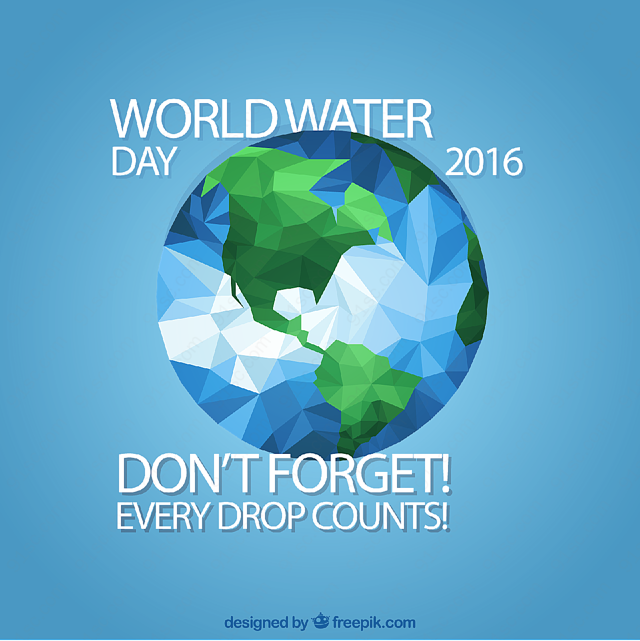 世界水日海报平面广告