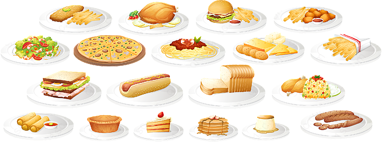 快餐图标矢量矢量美食