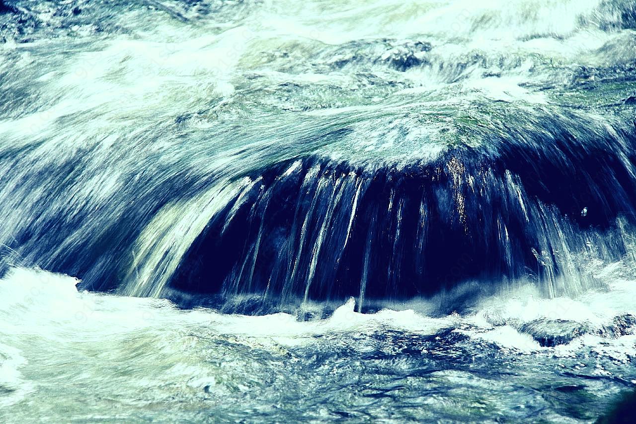 小溪流水高清图片摄影