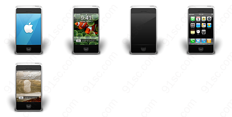 苹果iphone手机系列图标